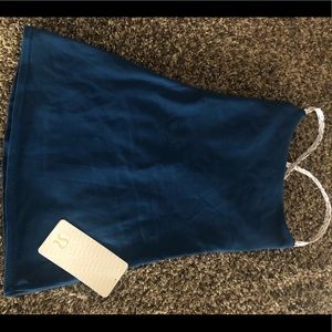 Lululemon 2 Deep Blue Dancing Warrior Tank New